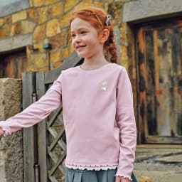 Dave Bella Girls Spring Autumn T-shirt Children Long Sleeve Pullover Casual Kids Outdoor Bottoming Tops Clothes DK3263344