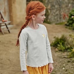 Dave Bella Girls Spring Autumn T-shirt Children Long Sleeve Pullover Casual Kids Outdoor Bottoming Tops Clothes DK3263344