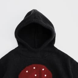 2026 New Children Mushroom Kniited Sweaters Hooded Korean Style Unisex Toddlers Kids Casual Sweater