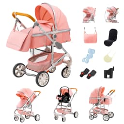 3‑in‑1 Polished Functional Infant Pushchair, Reversible Seat Module, Height‑Boosted View Chassis, Effortless One‑Step Collapsible Build, Weather‑Adaptive Padding System For Baby City Strolls And Indoor Leisure Time