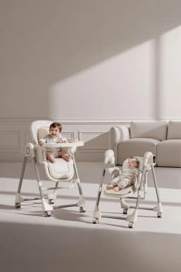 Baby High Chair Baby Dinner Table Chair Multi Functional Five-point Safety Belt Double Protection Baby High Chair