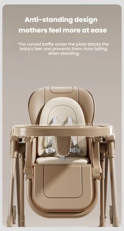 Baby High Chair Baby Dinner Table Chair Multi Functional Five-point Safety Belt Double Protection Baby High Chair