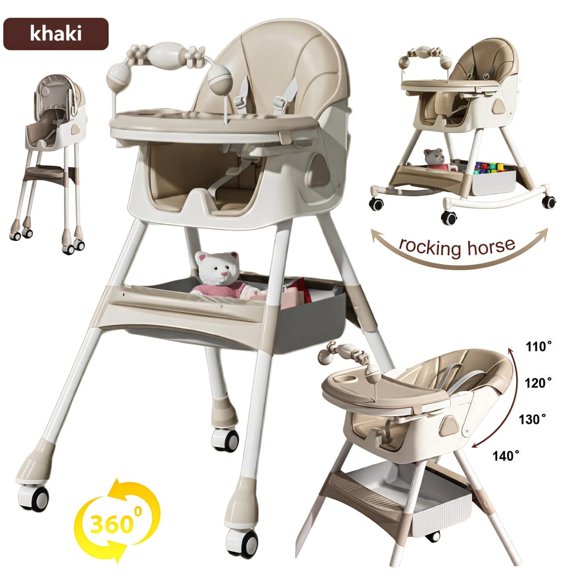 Baby High Chair Toddler Chair Baby Feeding Chair Baby Dining Table Chair Mother Kids Baby Feeding Chair Infant Folding Dining Chair Baby Items Baby Feeding Chair
