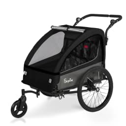 Sepnine BT920 Children Bicycle Trailer And Stroller 2-in-1 The Shock-absorbing Tire Has a Breathable Safe And Foldable Storage Space