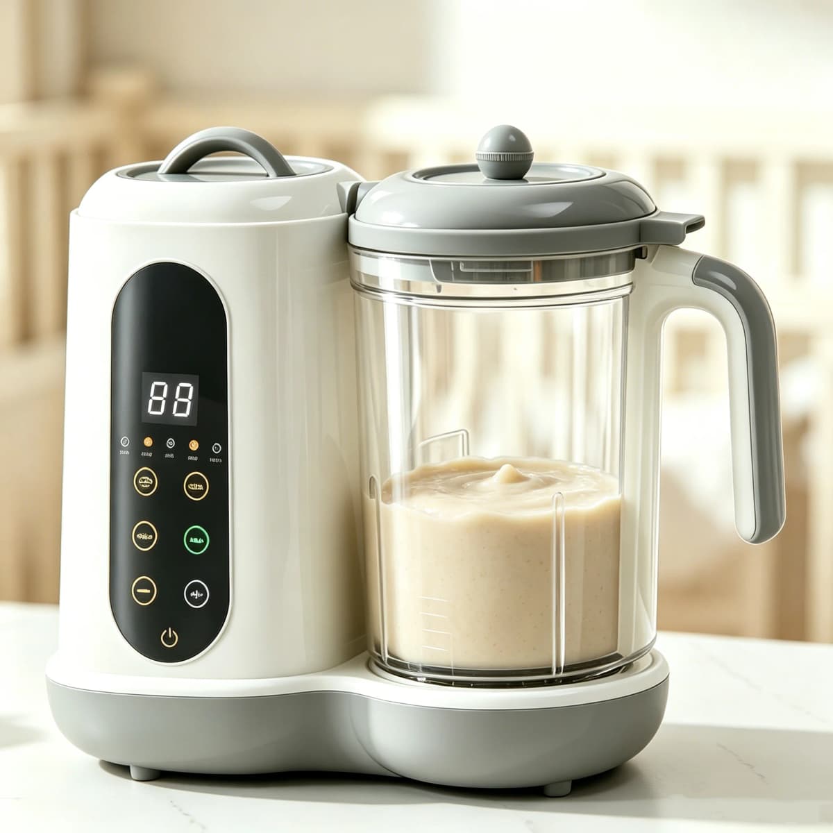 Multifunctional Baby Food Maker Supplementary Food Processor Kids Food Mill Steaming Stirring Warming Cooking Machine