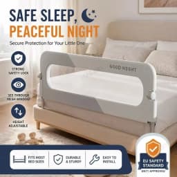 1 Side Bed Guard Rail for Toddlers 47" 59" 71" 78" Adjustable Folding Up Bed Railing Baby Bed Rails Guard for Twin Queen King Full Size Bed