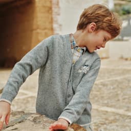 Dave Bella Boys Autumn Spring Wool Sweater Children Knitted Cardigan Kids Knitwear Long Sleeve Outwear Coat DK3263054