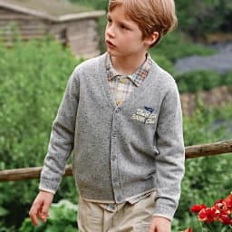 Dave Bella Boys Autumn Spring Wool Sweater Children Knitted Cardigan Kids Knitwear Long Sleeve Outwear Coat DK3263054