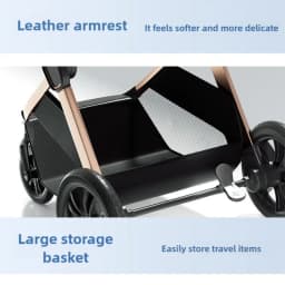 Two-way High-view Baby Stroller Can Sit, Lie, Fold, Shock-absorbing, Portable Newborn Baby Stroller