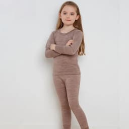 Merino Wool Thermal Kids Underwear Set Baby Girl Boys Winter Thicker 260GSM Soft Clothes