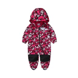 Children's soft shell waterproof jumpsuit for boys and girls one-piece romper to keep warm, waterproof, windproof and velvet