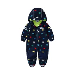 Children's soft shell waterproof jumpsuit for boys and girls one-piece romper to keep warm, waterproof, windproof and velvet