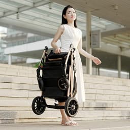 Portable 3-in-1 Baby Stroller Lightweight Travel Baby Stroller Foldable 3-in-1 Baby Stroller with Car Seat High Views,two-way