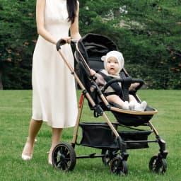 Portable 3-in-1 Baby Stroller Lightweight Travel Baby Stroller Foldable 3-in-1 Baby Stroller with Car Seat High Views,two-way