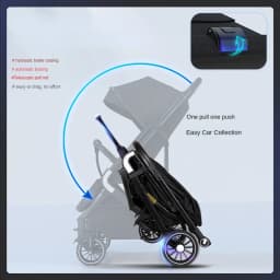 High Landscape Shock absorption Baby Stroller Portable Travel Folding Prams Sit and lie down in both directions Baby carriage
