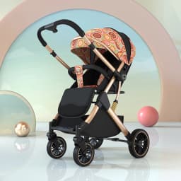 High Landscape Shock absorption Baby Stroller Portable Travel Folding Prams Sit and lie down in both directions Baby carriage
