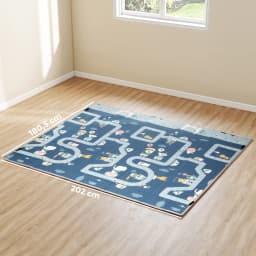 Aiyaplay Reversible Foldable Padded Baby Rug 202X180.5X1 cm Foldable Sides Waterproof Multicolor