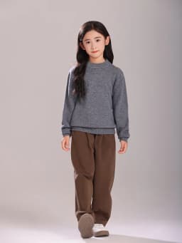 Children's Wool Sweater Pullover Autumn Winter Girls Boys Basic Mock Neck 100% Merino Wool Knitwear Kids Cashmere Thick Clothing