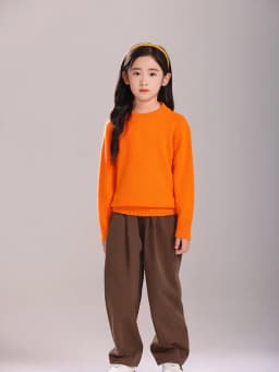 Children's Wool Sweater Pullover Autumn Winter Girls Boys Basic Mock Neck 100% Merino Wool Knitwear Kids Cashmere Thick Clothing