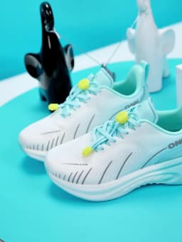 ONEMIX Waterproof Shock-Absorbing Children Sports Shoes Lightweight Breathable Soft Elastic Comfortable Male Students Girls