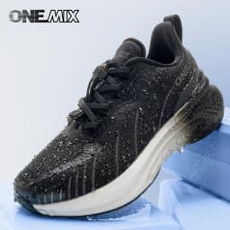 ONEMIX Waterproof Shock-Absorbing Children Sports Shoes Lightweight Breathable Soft Elastic Comfortable Male Students Girls