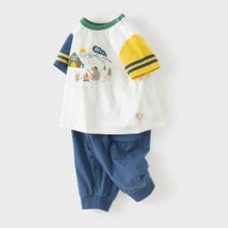 Dave Bella Boys Summer Suit Children Printed Short Sleeve T-shirt Shorts Two-Piece Set Casual Tops Pants Clothing Set DB2260680