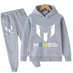 Autumn Football Star Messi Children Hoodies Sets Pants Suit 2 Pcs Sets Kids Boy Girl Clothing Casual Fashion Sports Tracksuits