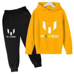 Autumn Football Star Messi Children Hoodies Sets Pants Suit 2 Pcs Sets Kids Boy Girl Clothing Casual Fashion Sports Tracksuits