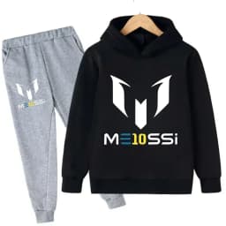 Autumn Football Star Messi Children Hoodies Sets Pants Suit 2 Pcs Sets Kids Boy Girl Clothing Casual Fashion Sports Tracksuits