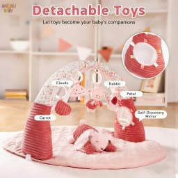 3 in 1 Baby Activity Gym Thickened Educational Fitness Frame for Children Foldable Infant Tummy Time Play Mat Stable Baby Toys