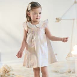 Dave Bella Girls Flower Summer Vest Dress Sweet Cute Children Sleeveless Princess Dress Fashion Cotton Party Outdoor DB2261530
