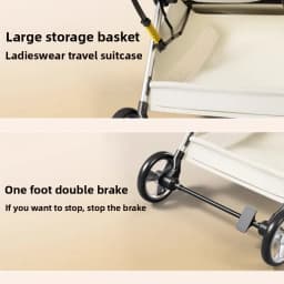 High-view Three-in-one Newborn Baby Stroller Two-way Lightweight Sitting and Lying Portable Stroller