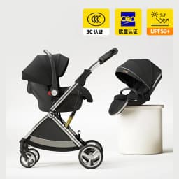 High-view Three-in-one Newborn Baby Stroller Two-way Lightweight Sitting and Lying Portable Stroller