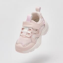 Dave Bella Girls Sneaker Children Spring Shoes Autumn Breathable Kids Cozy Sports Outdoor Shoes Anti Slip Pink Flower DB1260902