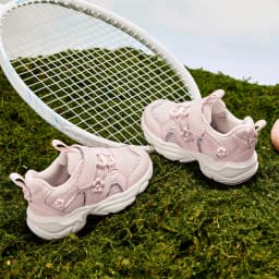 Dave Bella Girls Sneaker Children Spring Shoes Autumn Breathable Kids Cozy Sports Outdoor Shoes Anti Slip Pink Flower DB1260902