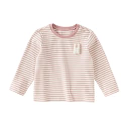 Dave Bella Children's T-shirt Autumn Girl's Sweet Pink Striped Bottoming Shirt Casual Baby Cotton Top Gentle Party DB3253527