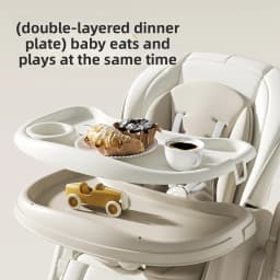 Smart Baby High Chair with Bluetooth, Electric Rocker & Recliner, 6-in-1 Foldable Multi-use Feeding Chair for Newborn to Toddler