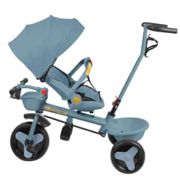 Tricycle From 10 Months, Children's Tricycle, Rotating Seat, Fold-Out Canopy With Sunshade, Cup Holder And Basket Included