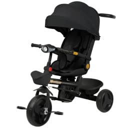 Tricycle From 10 Months, Children's Tricycle, Rotating Seat, Fold-Out Canopy With Sunshade, Cup Holder And Basket Included