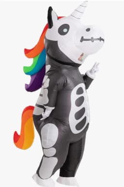 Inflatable Costume Adult Full Body Unicorn Blow Up Suit for Carnival Christmas Thanksgiving Holiday Cosplay Party (155-190CM)