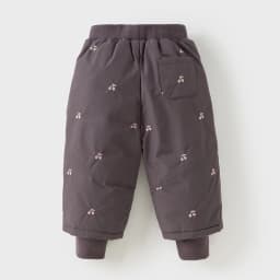 Dave Bella Girls Down Pants Autumn Winter Baby Elastic Waist Plush Trousers Waterproof Outerwear Children Casual Pants DB4254008