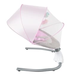Baby Rocker Infant Swing 4 Speed Swing Angle Timer 12 Music Bluetooth USB Remote Control 25° Ergonomic Neck Protection 3 Point Safety Harness Anti Slip Base One Key Lock Removable Washable Cover Mosquito Net USB Power 0-18 Months