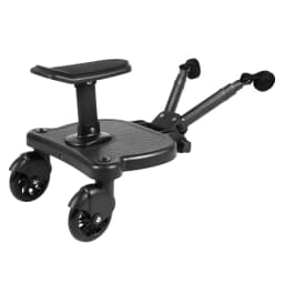 55*33*36cm Eco-friendly PP Universal Stroller Pedal with Self-adhesive Tape Adapter Child Auxiliary Standing Plate Board with Seat for Most Strollers, Including Lightweight