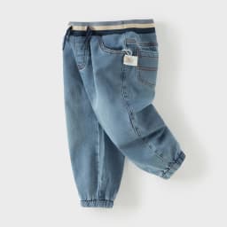 Dave Bella Children Elastic Jeans Boys Clothing Autumn Spring Kids Fashion Denim Trousers Baby Outdoors Cowboy Pants DB1260264