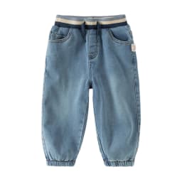 Dave Bella Children Elastic Jeans Boys Clothing Autumn Spring Kids Fashion Denim Trousers Baby Outdoors Cowboy Pants DB1260264