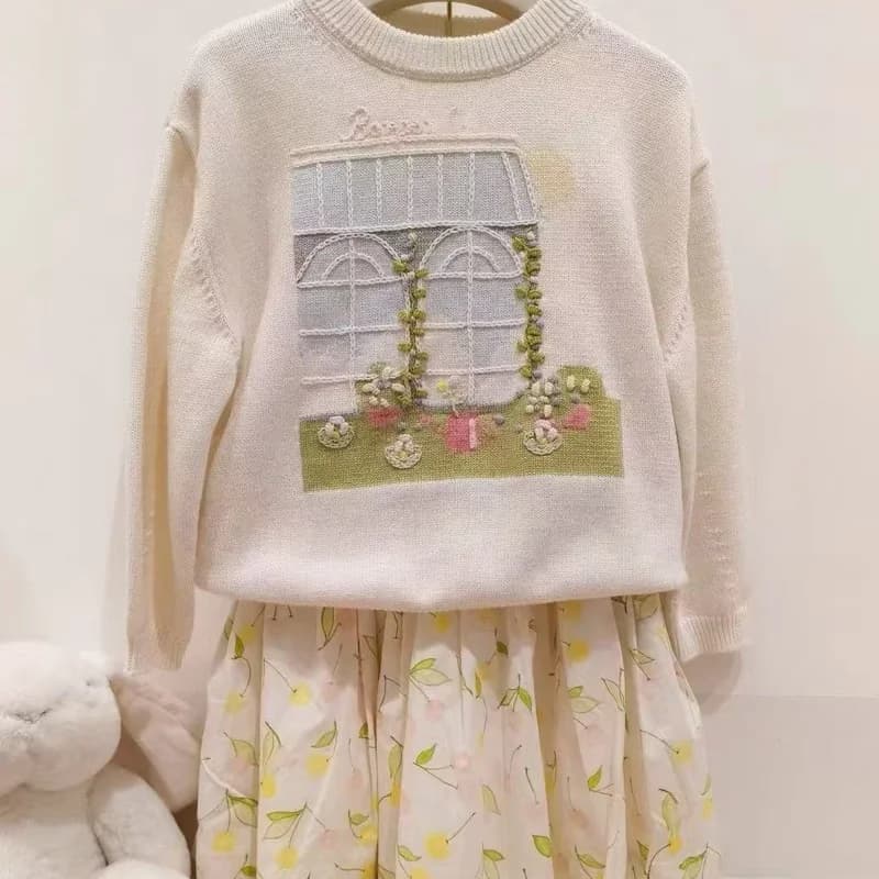 Pre-sale(ship March) 2026 Bp Spring Girls Knitted Sweater summer Clothes for Girls Kids Clothes Girls Sweater for kids