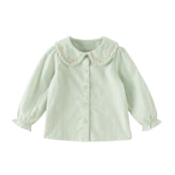 Dave Bella Girls Long Sleeved Spring Shirt Autumn Cotton Children Lapel Blouse Baby Breathable Top Sweet Party Fashion DB1260484