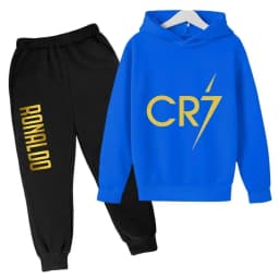 Cristiano Ronaldo CR7 Cosplay Costumes Kid Football Idol Child Hoodie Set Pant Suit Kid High Quality Boy Girl Clothing Tracksuit