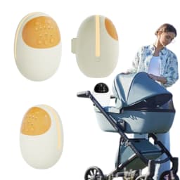 Baby Stroller Rocker Rechargeable 1800mAh Battery With White Noise Soothing Sounds LED Breathing Light 3 Timer Mode