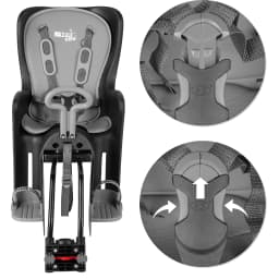 Bicycle Seat Up To 22kg Bicycle Adjustable Frame Maltrack Reverse Seat Belting